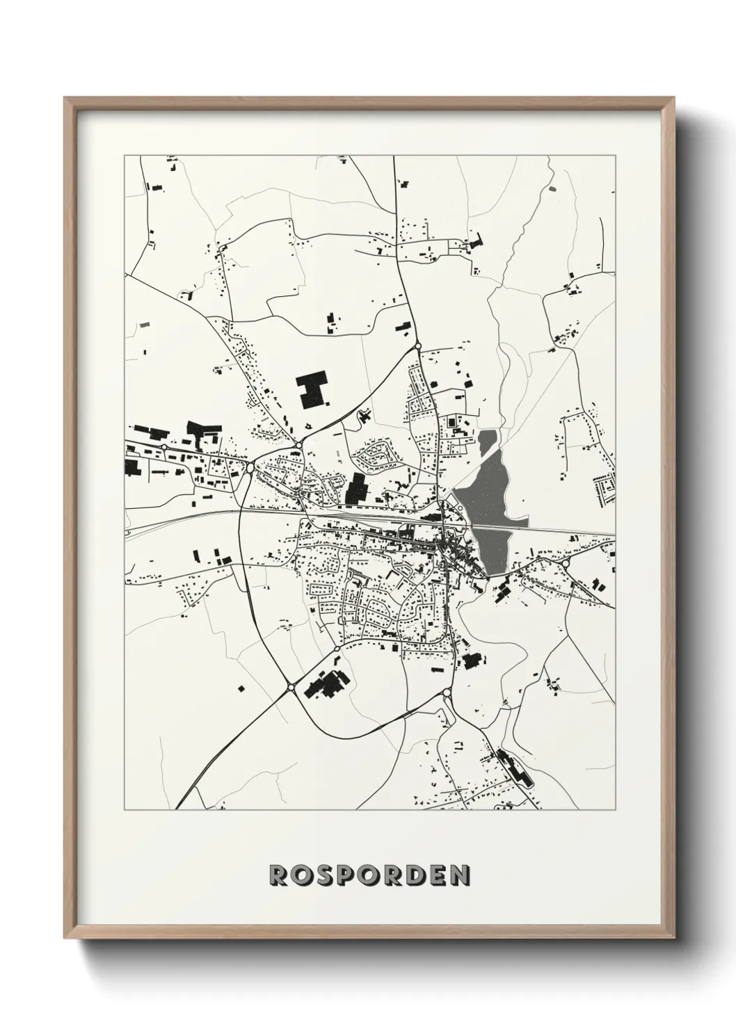 Une affiche de carte sur Rosporden