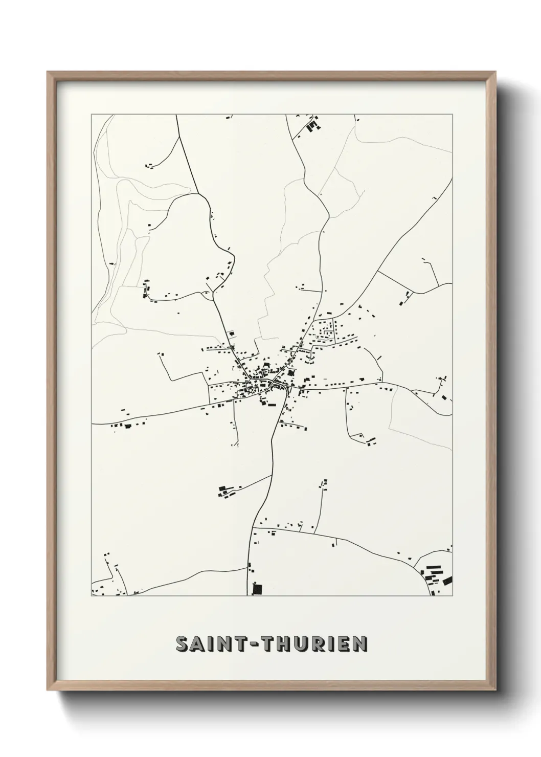 Un poster carteSaint-Thurien