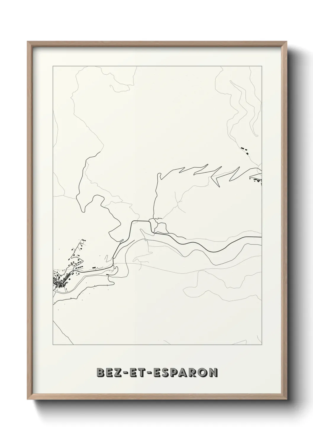 Un poster carteBez-et-Esparon