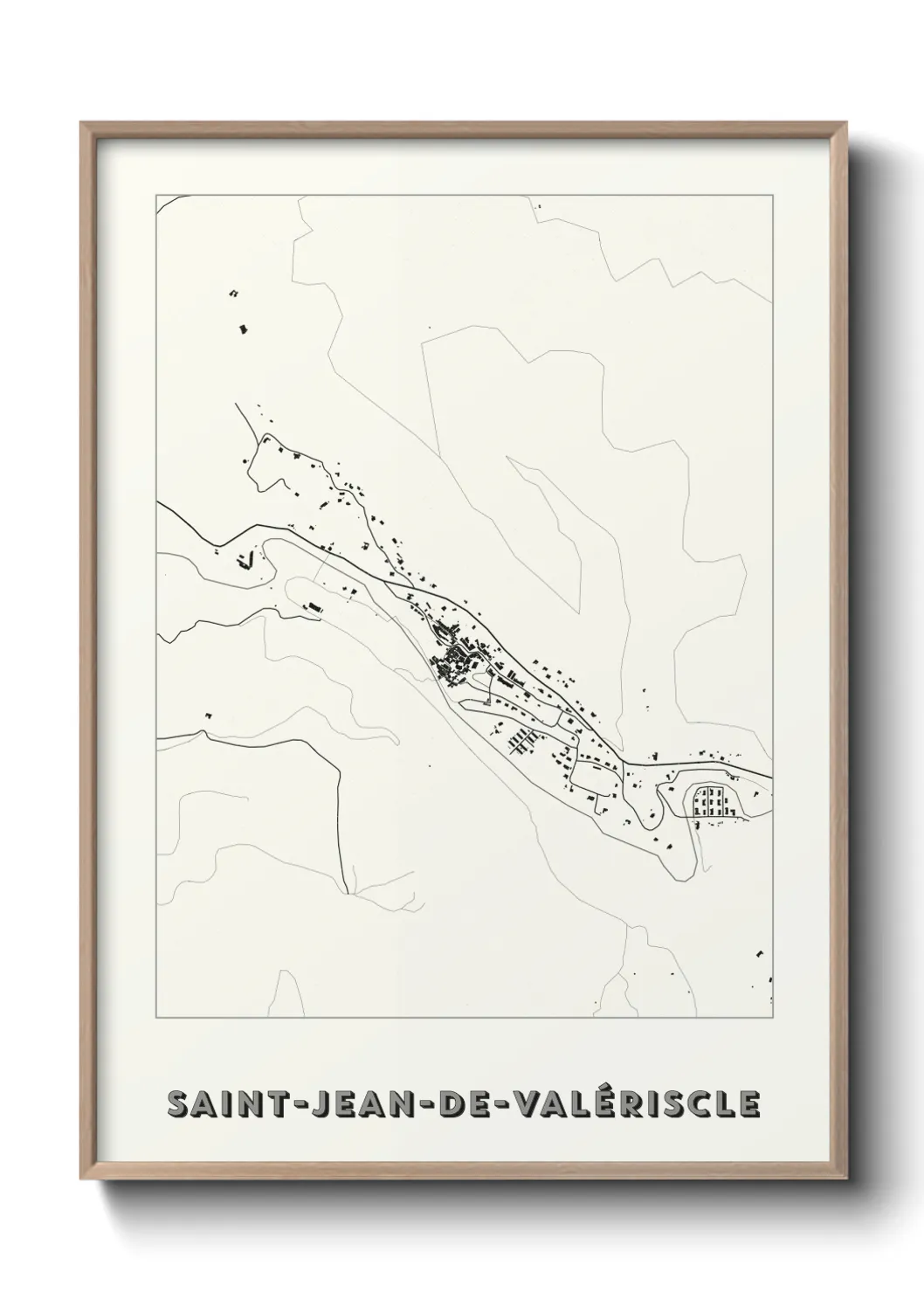 Un poster carteSaint-Jean-de-Valériscle