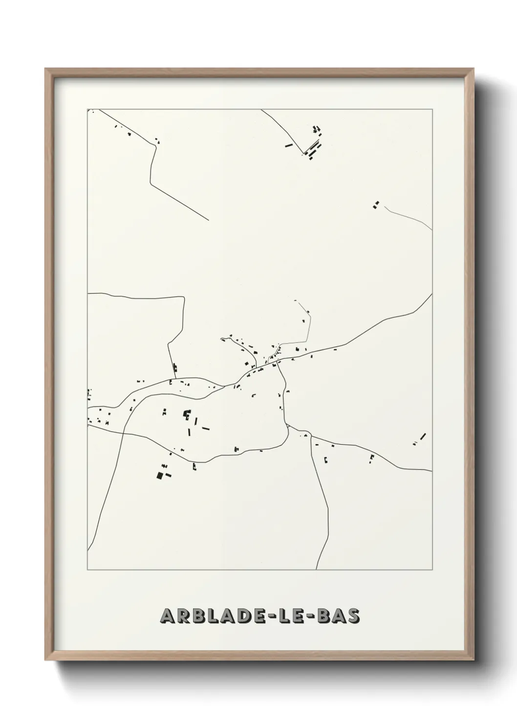 Un poster carteArblade-le-Bas