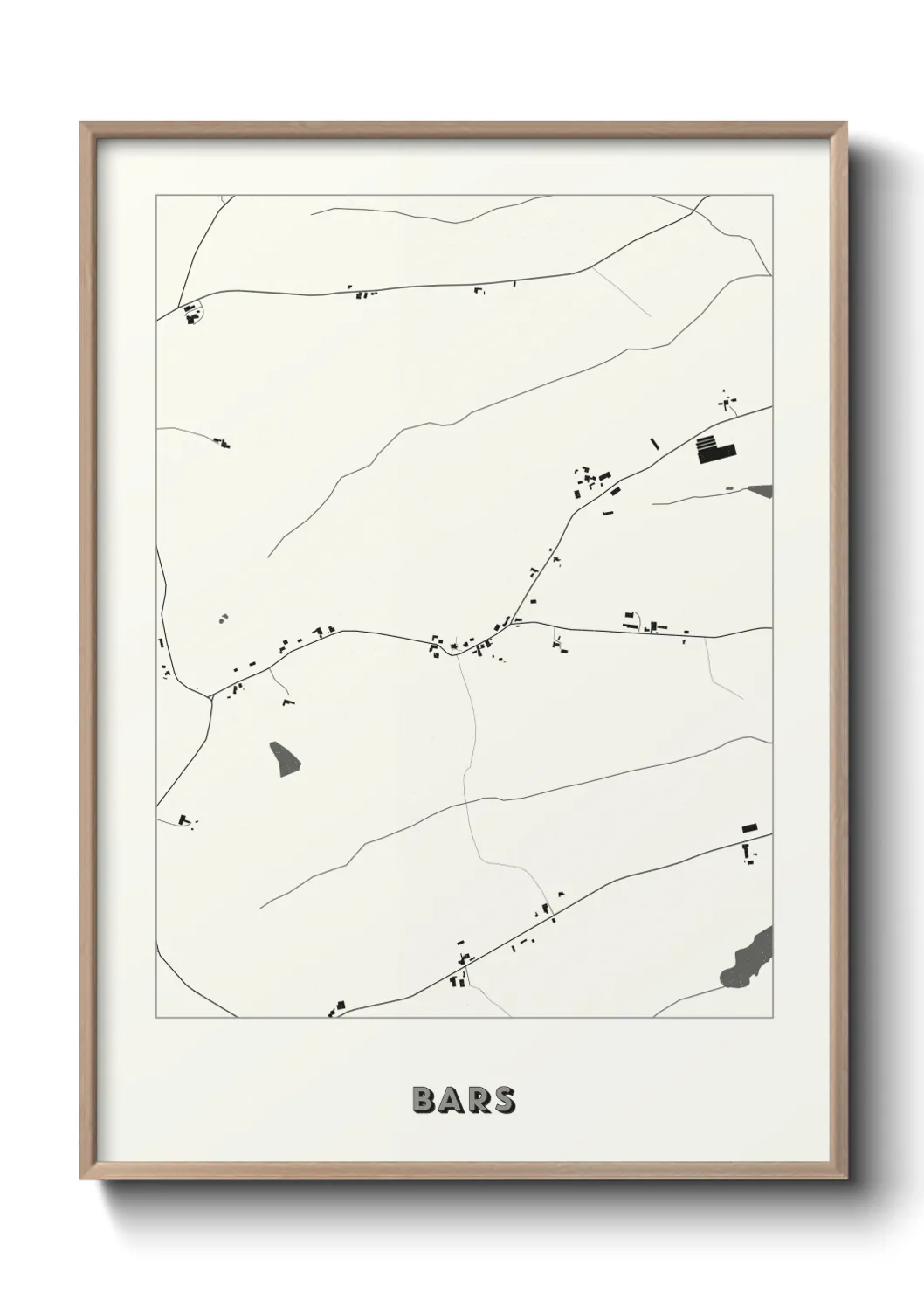 Une affiche de carte sur Bars