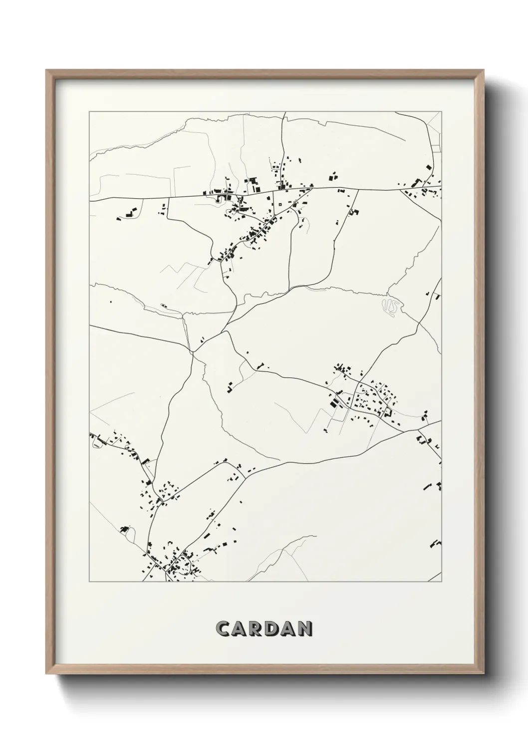 Une affiche de carte sur Cardan