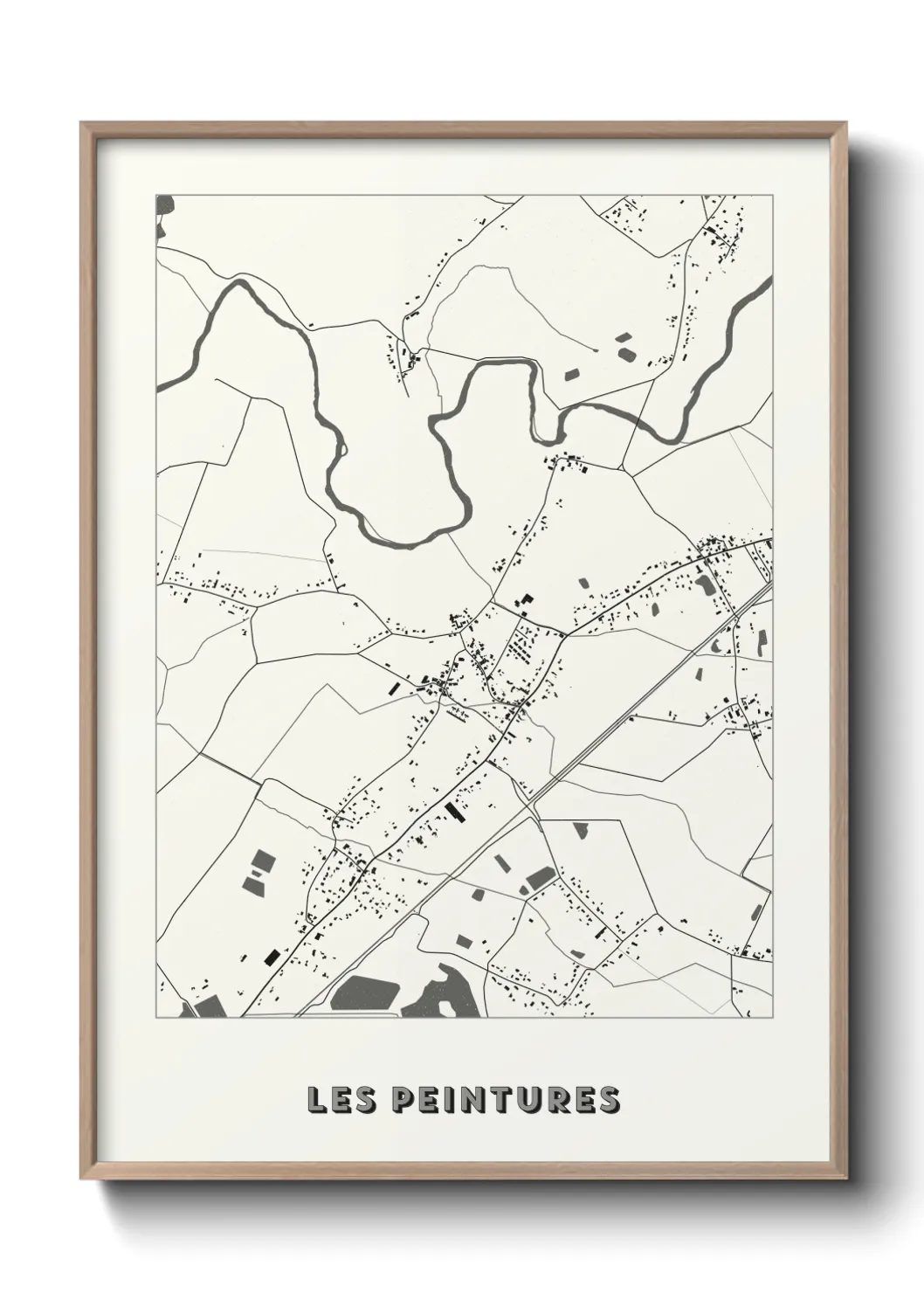 Une affiche de carte sur Les Peintures