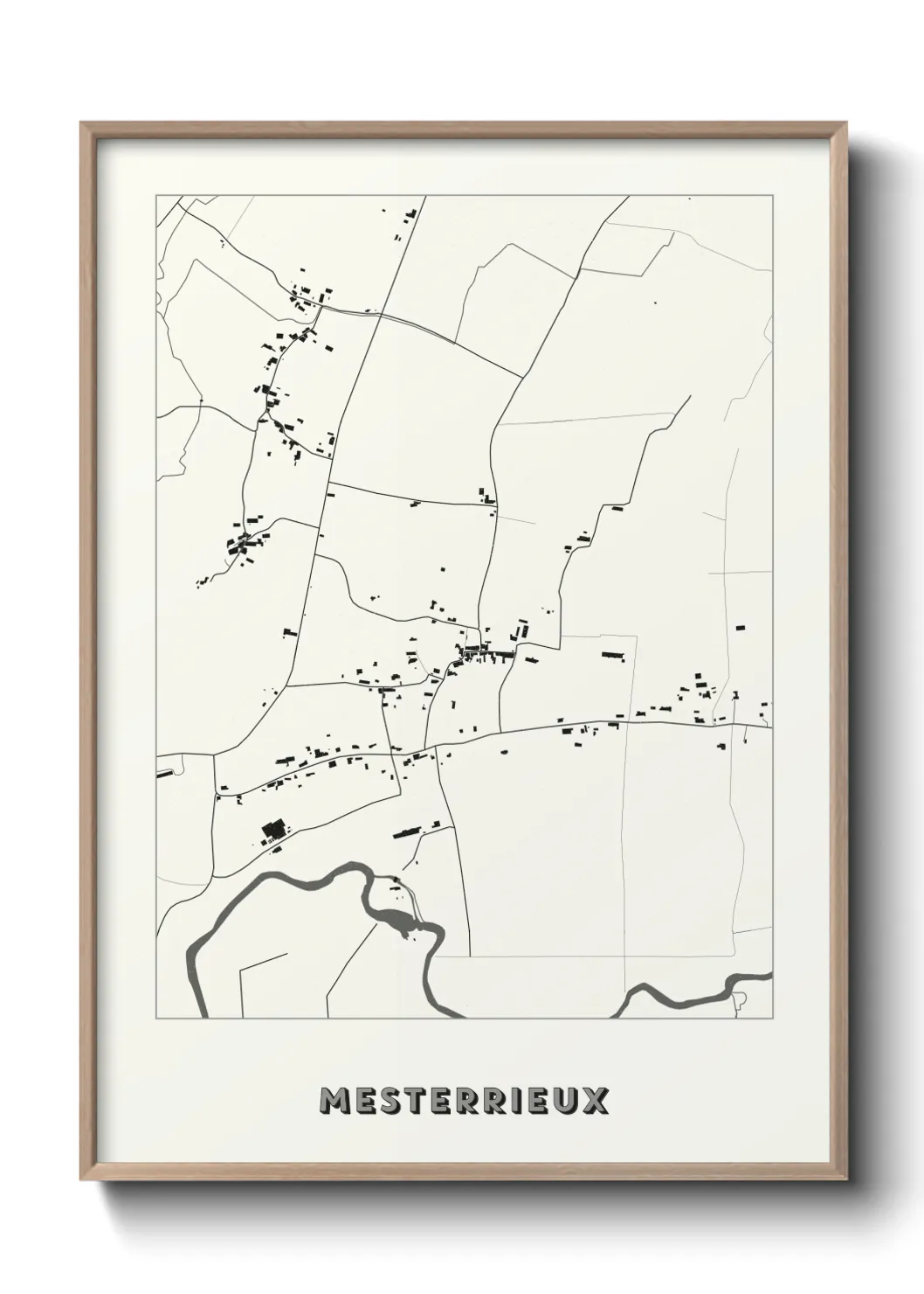Une affiche de carte sur Mesterrieux