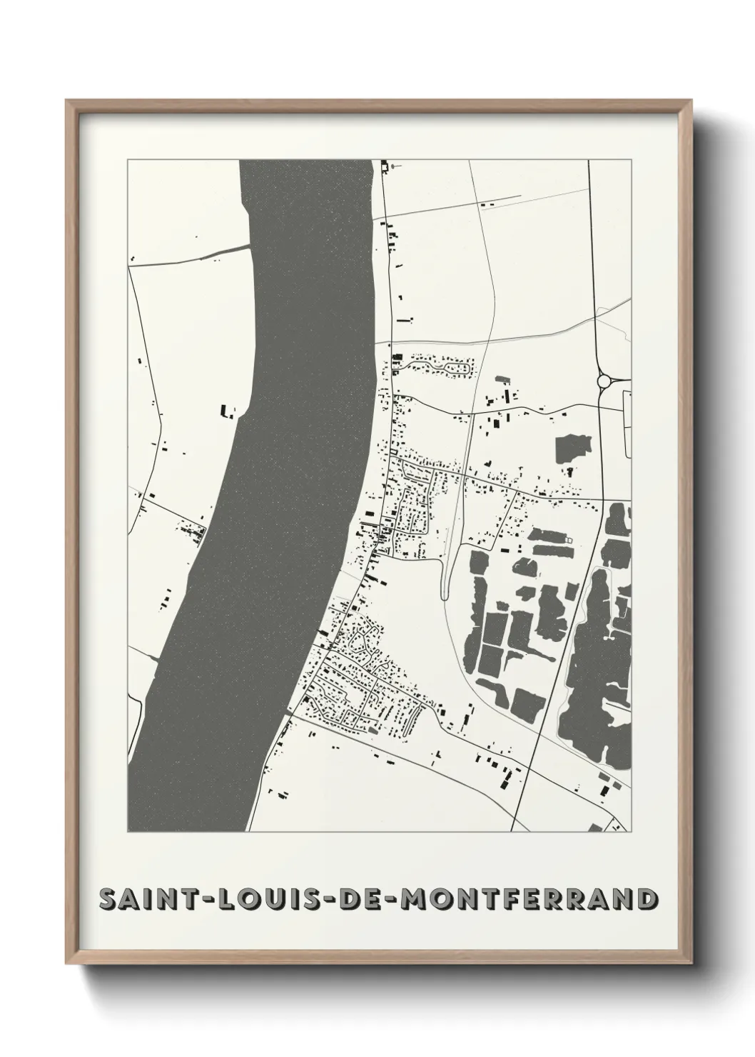 Un poster carteSaint-Louis-de-Montferrand