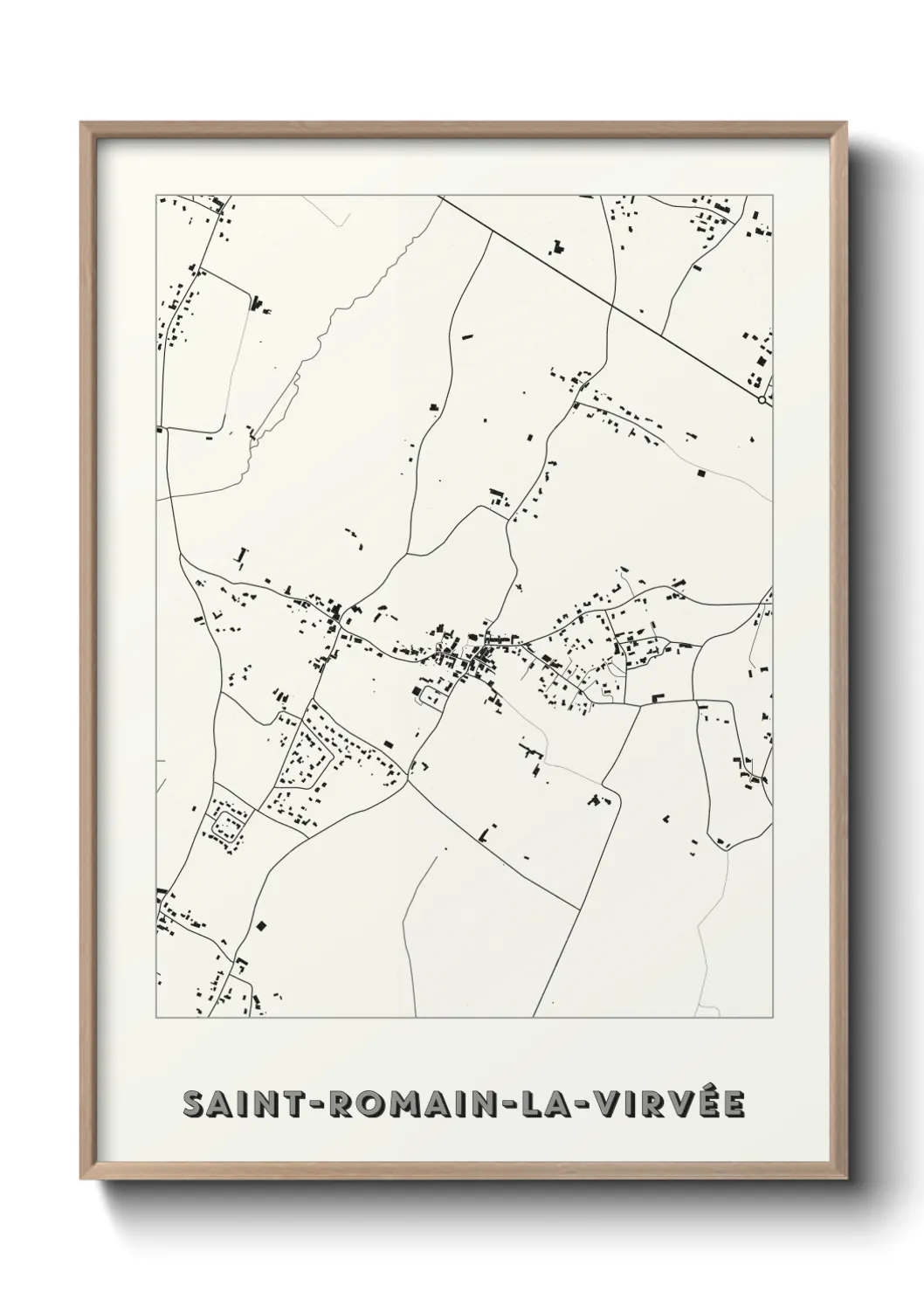 Un poster carteSaint-Romain-la-Virvée