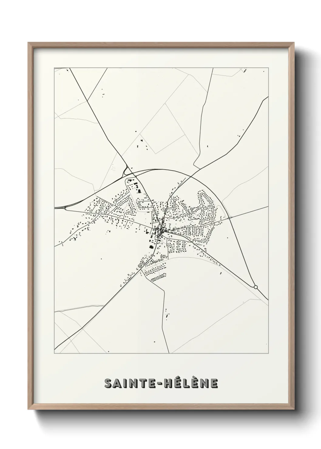 Un poster carteSainte-Hélène