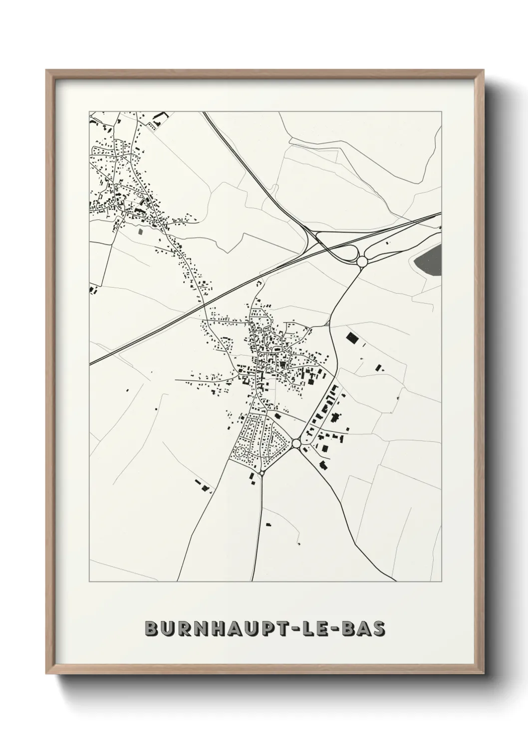 Un poster carteBurnhaupt-le-Bas