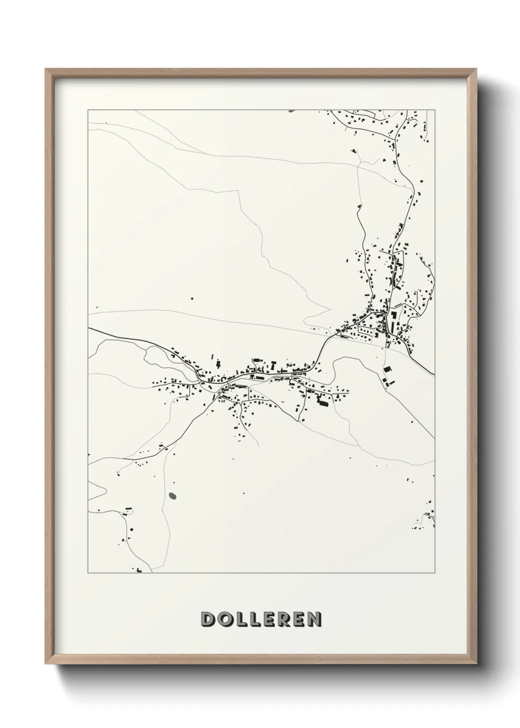 Une affiche de carte sur Dolleren