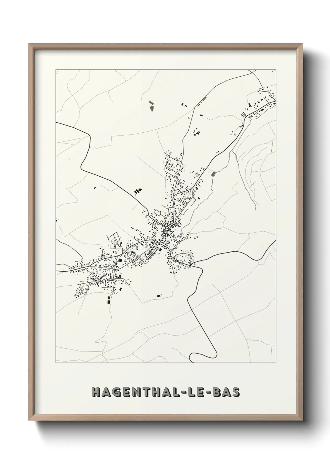 Un poster carteHagenthal-le-Bas