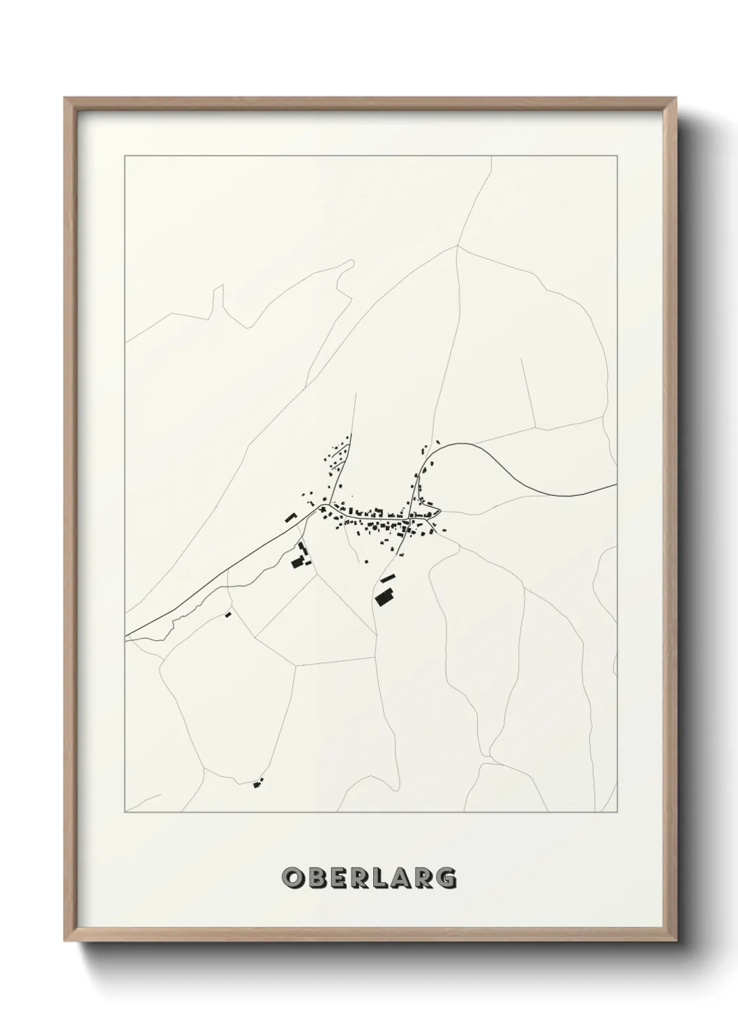 Une affiche de carte sur Oberlarg