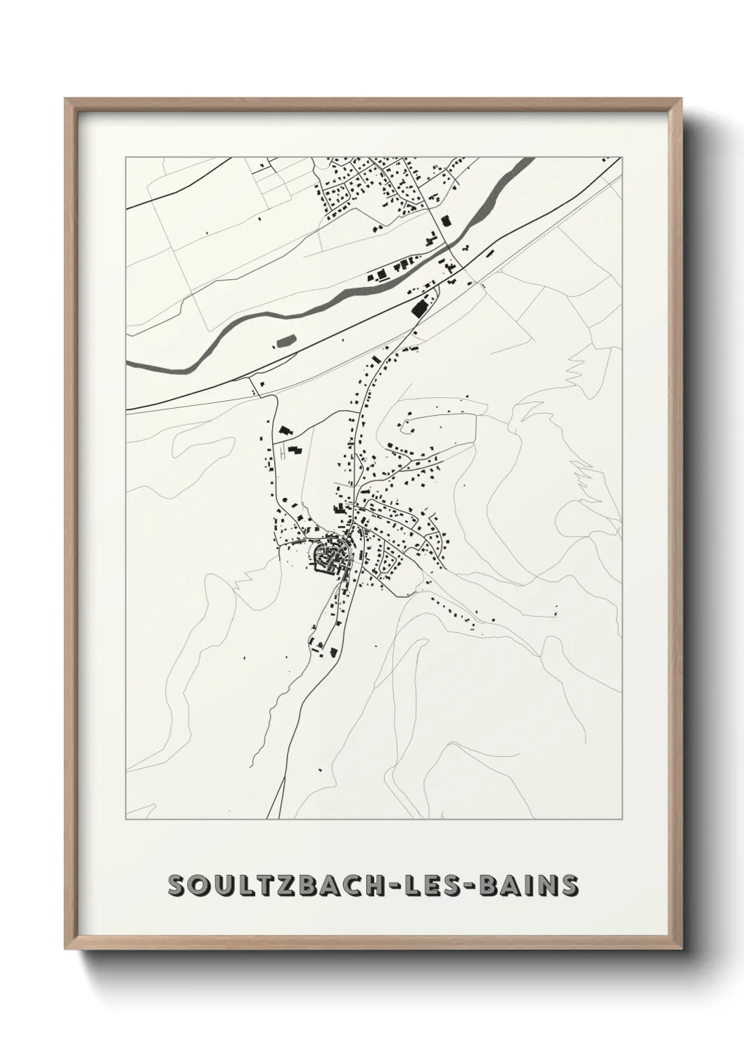 Une affiche de carte sur Soultzbach-les-Bains