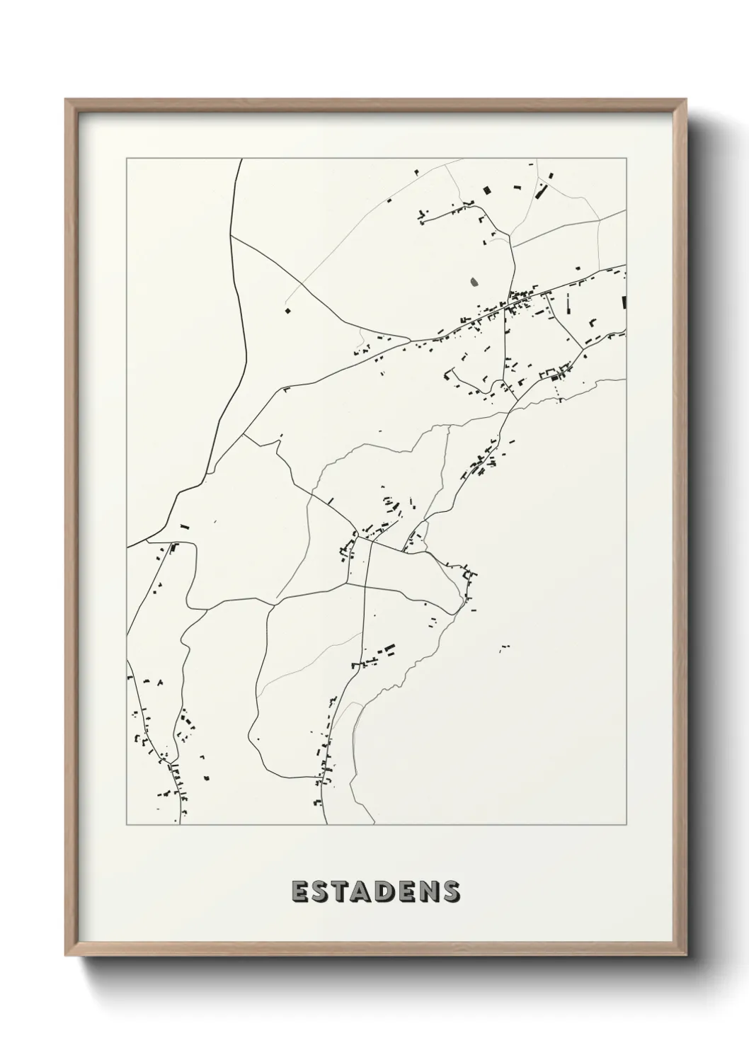 Une affiche de carte sur Estadens