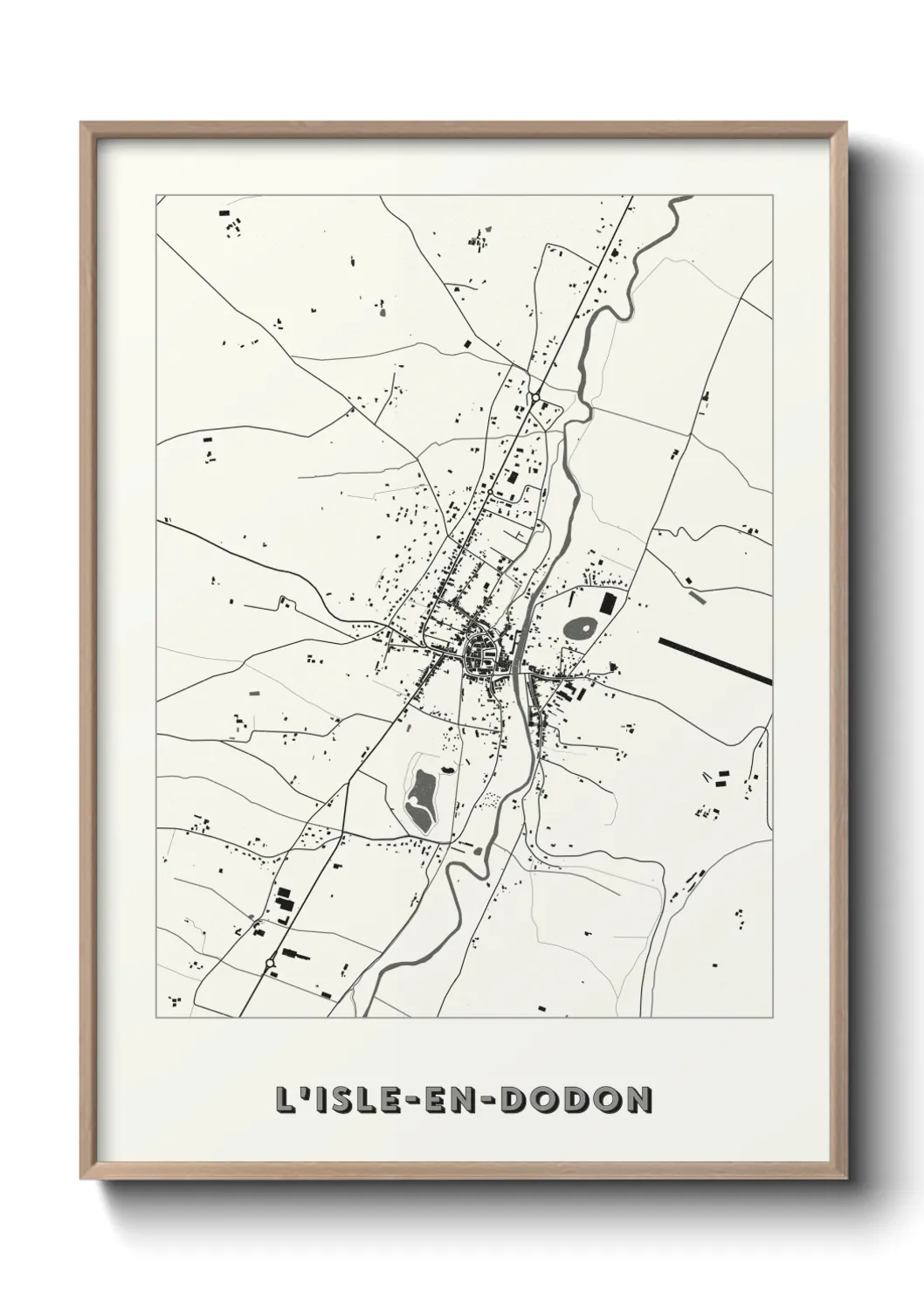 Un poster carteL'Isle-en-Dodon