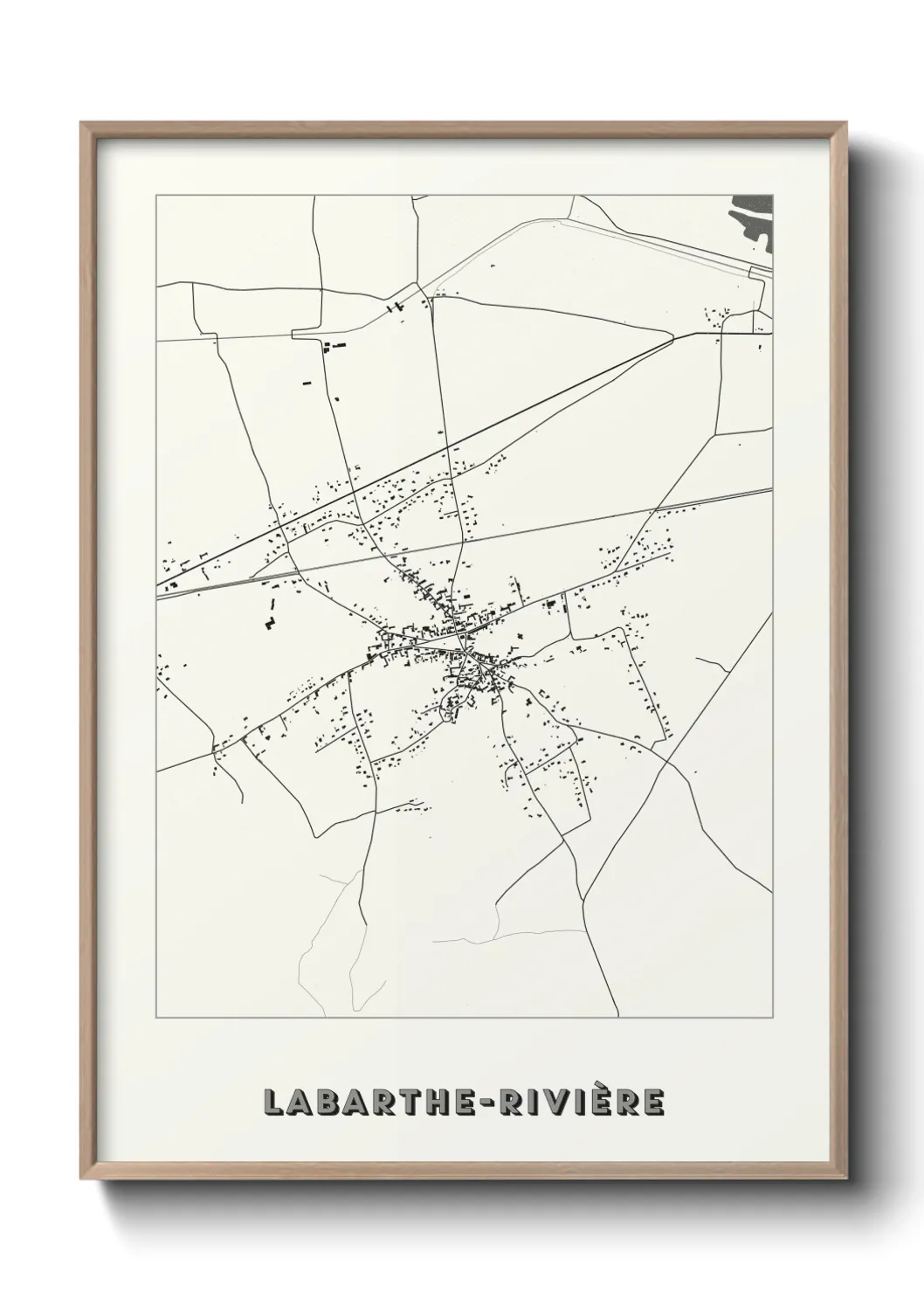 Un poster carteLabarthe-Rivière