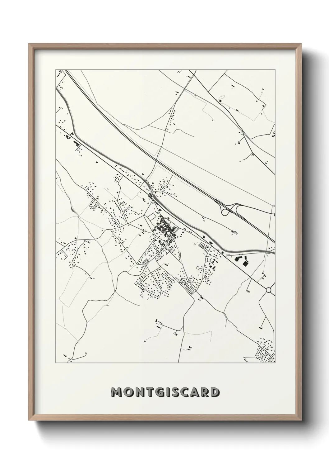 Une affiche de carte sur Montgiscard