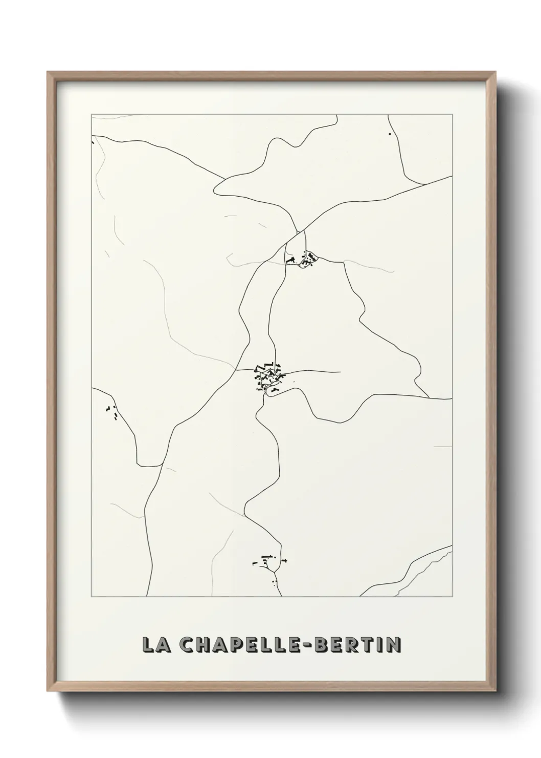 Un poster carteLa Chapelle-Bertin