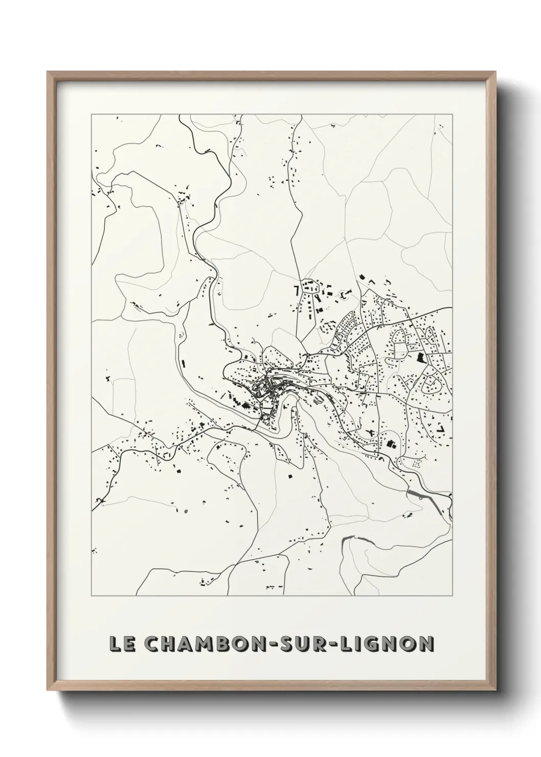 Un poster carteLe Chambon-sur-Lignon