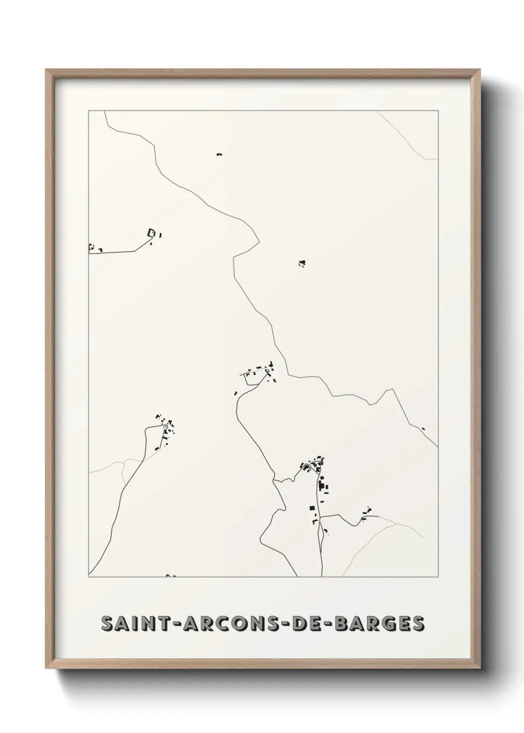 Un poster carteSaint-Arcons-de-Barges