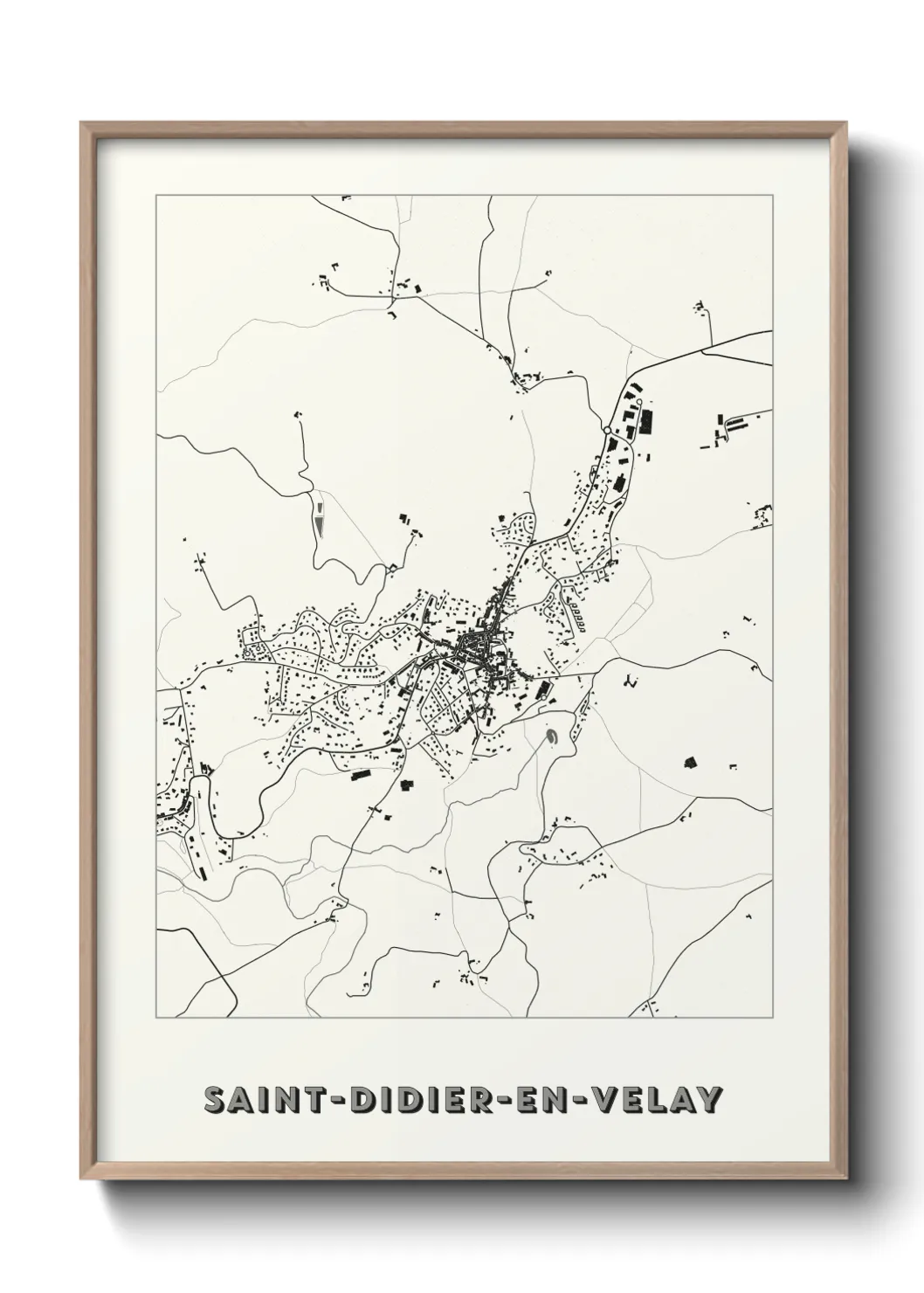 Une affiche de carte sur Saint-Didier-en-Velay