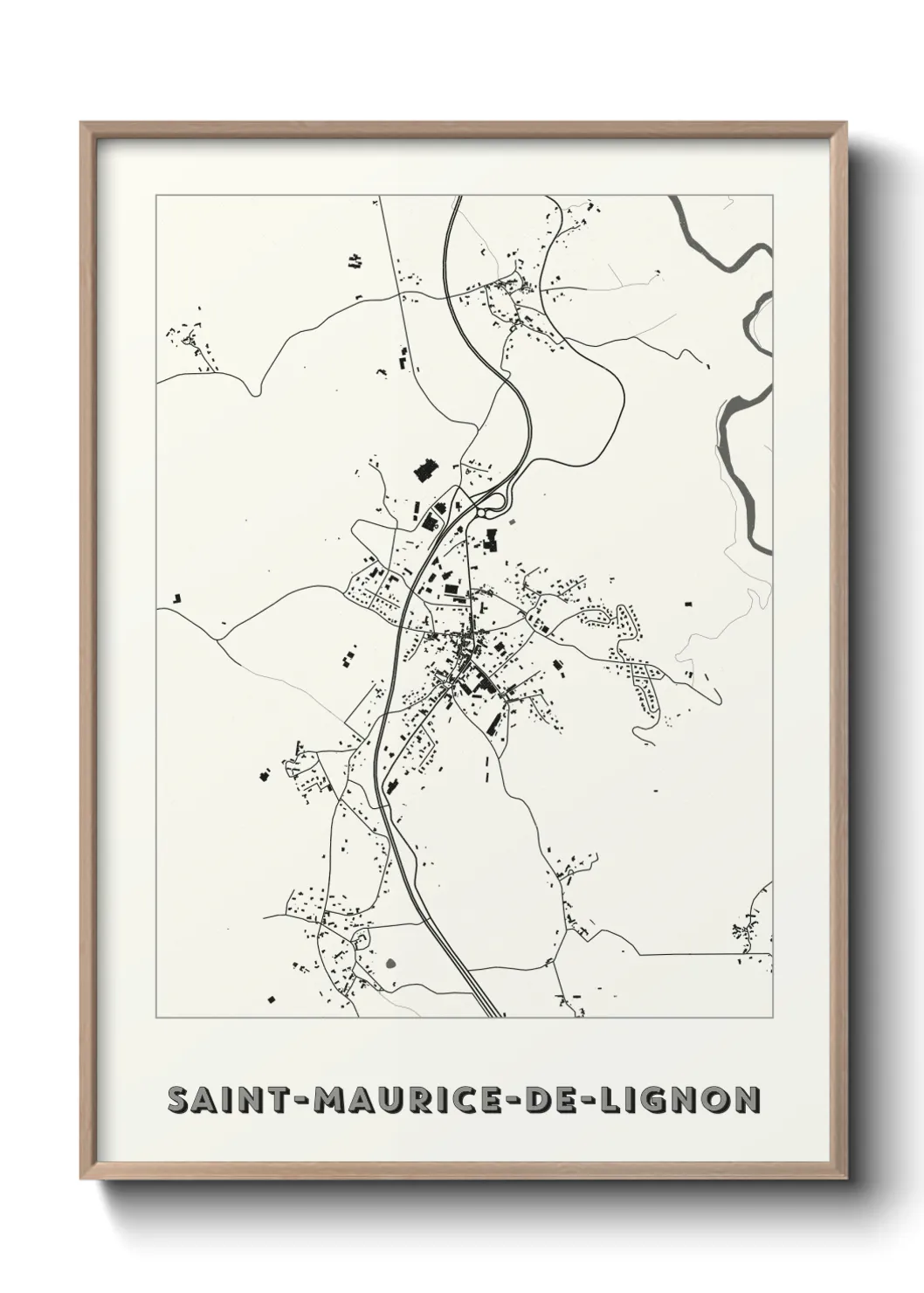 Un poster carteSaint-Maurice-de-Lignon