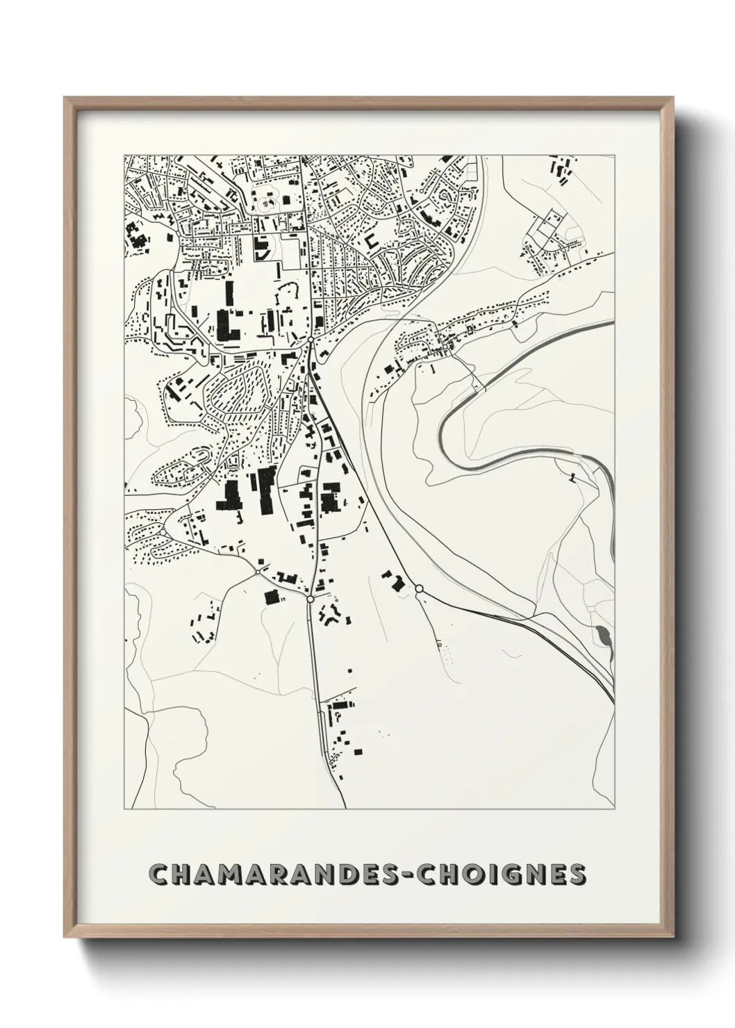 Un poster carteChamarandes-Choignes