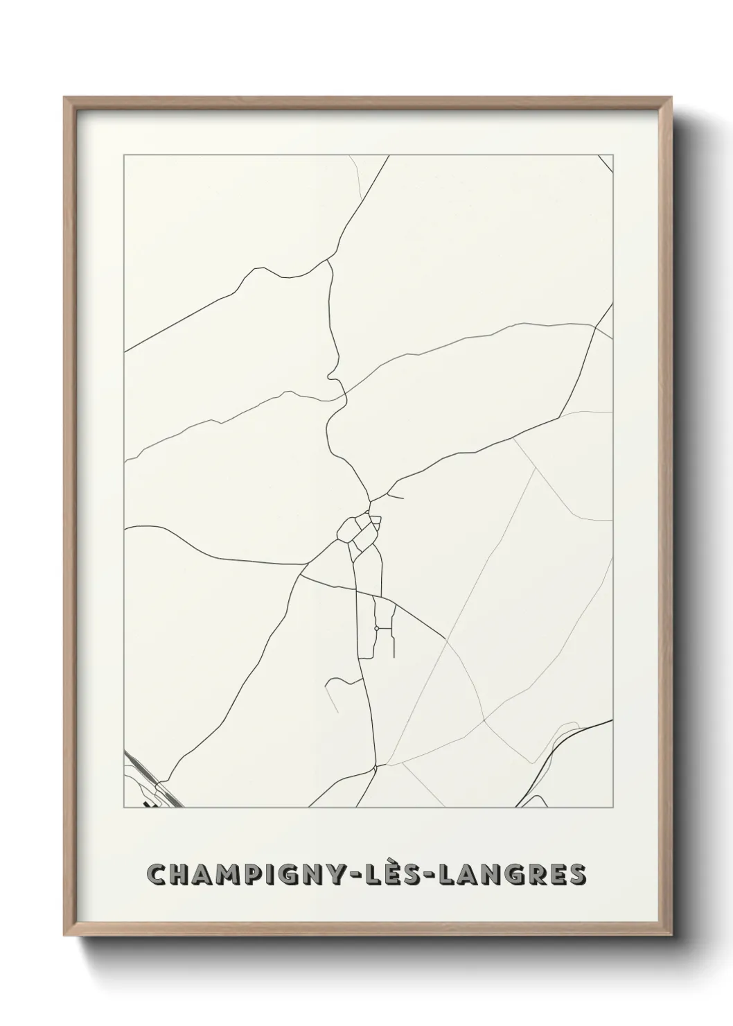 Un poster carteChampigny-lès-Langres