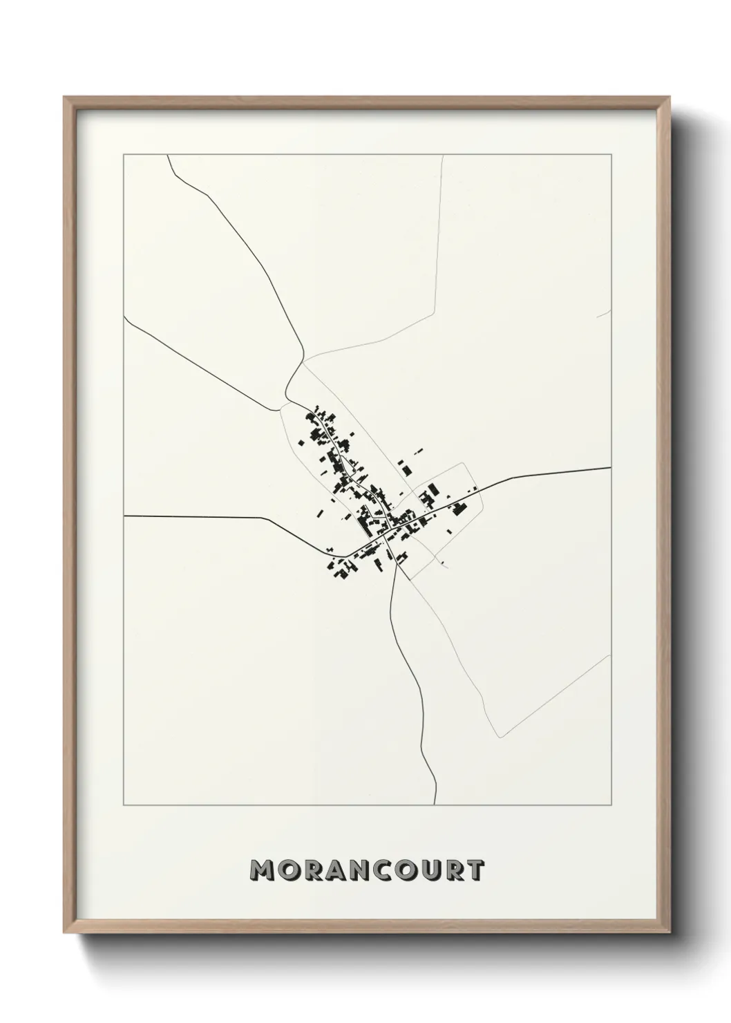 Une affiche de carte sur Morancourt