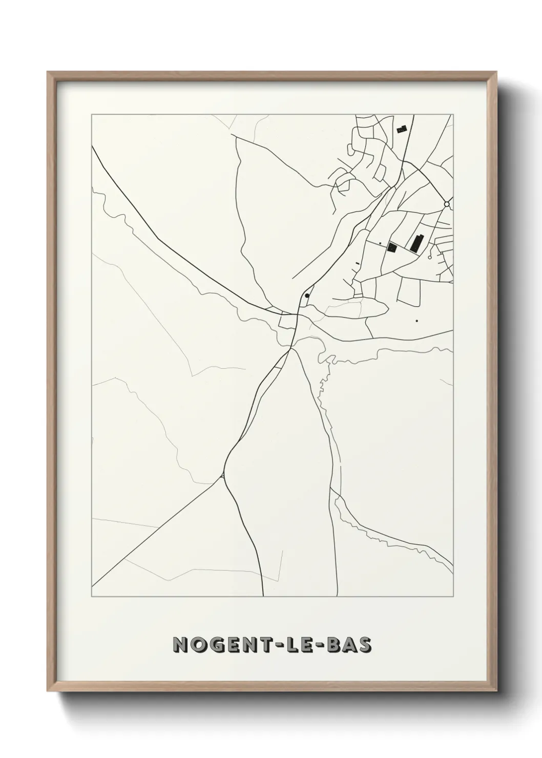 Un poster carteNogent-le-Bas