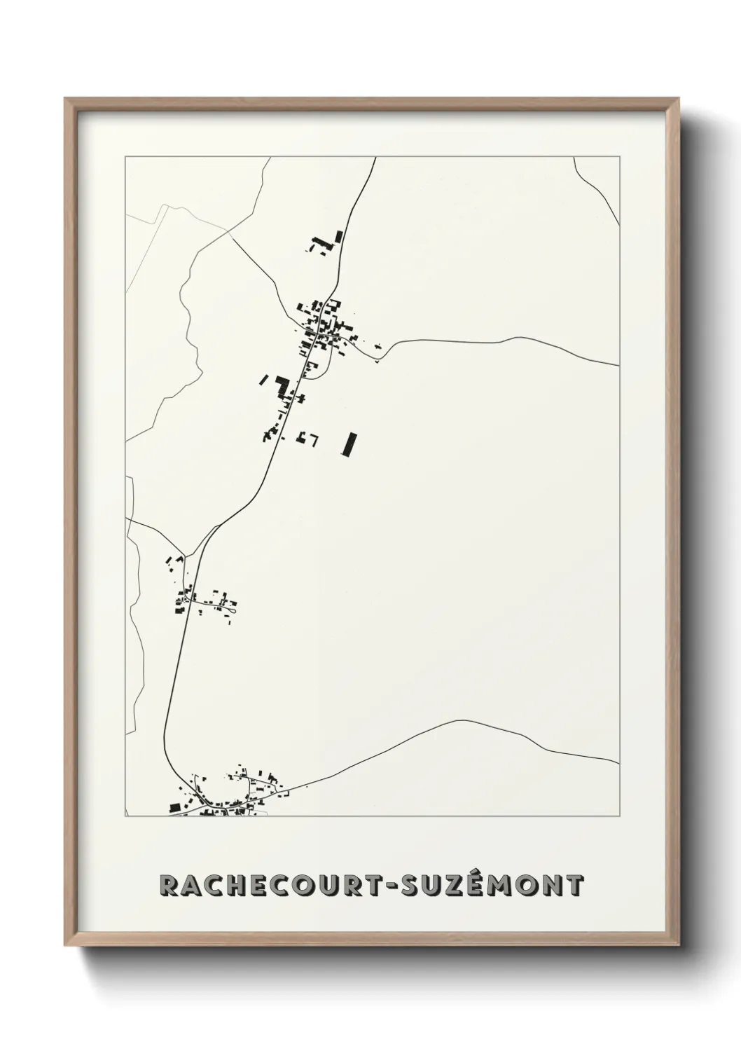 Un poster carteRachecourt-Suzémont