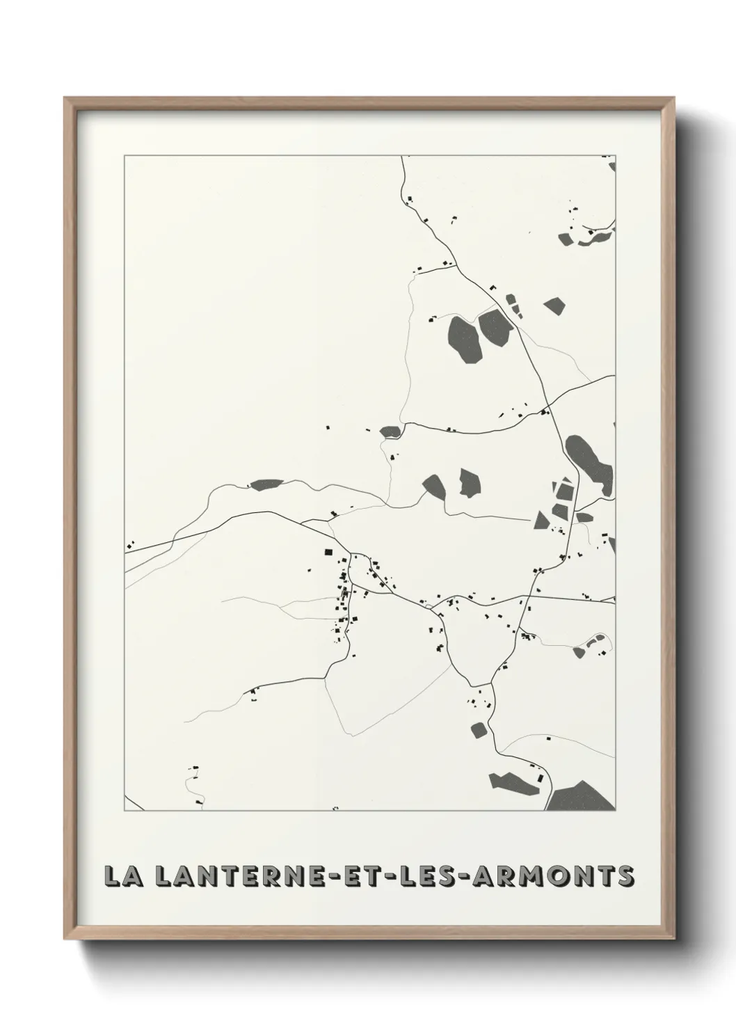 Une affiche de carte sur La Lanterne-et-les-Armonts