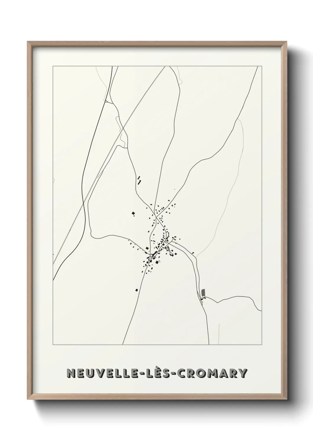 Une affiche de carte sur Neuvelle-lès-Cromary