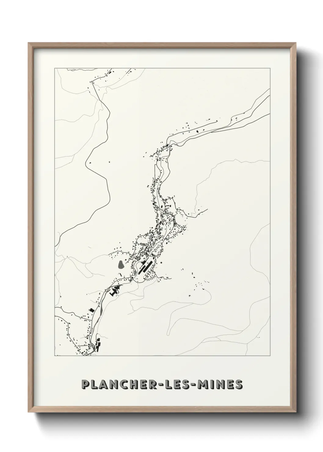 Un poster cartePlancher-les-Mines