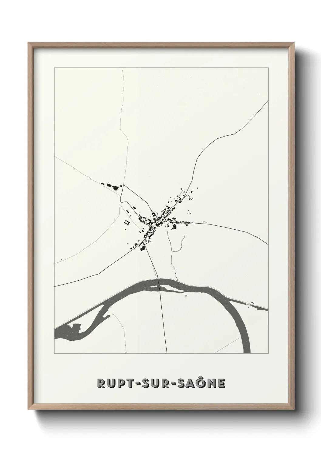 Un poster carteRupt-sur-Saône