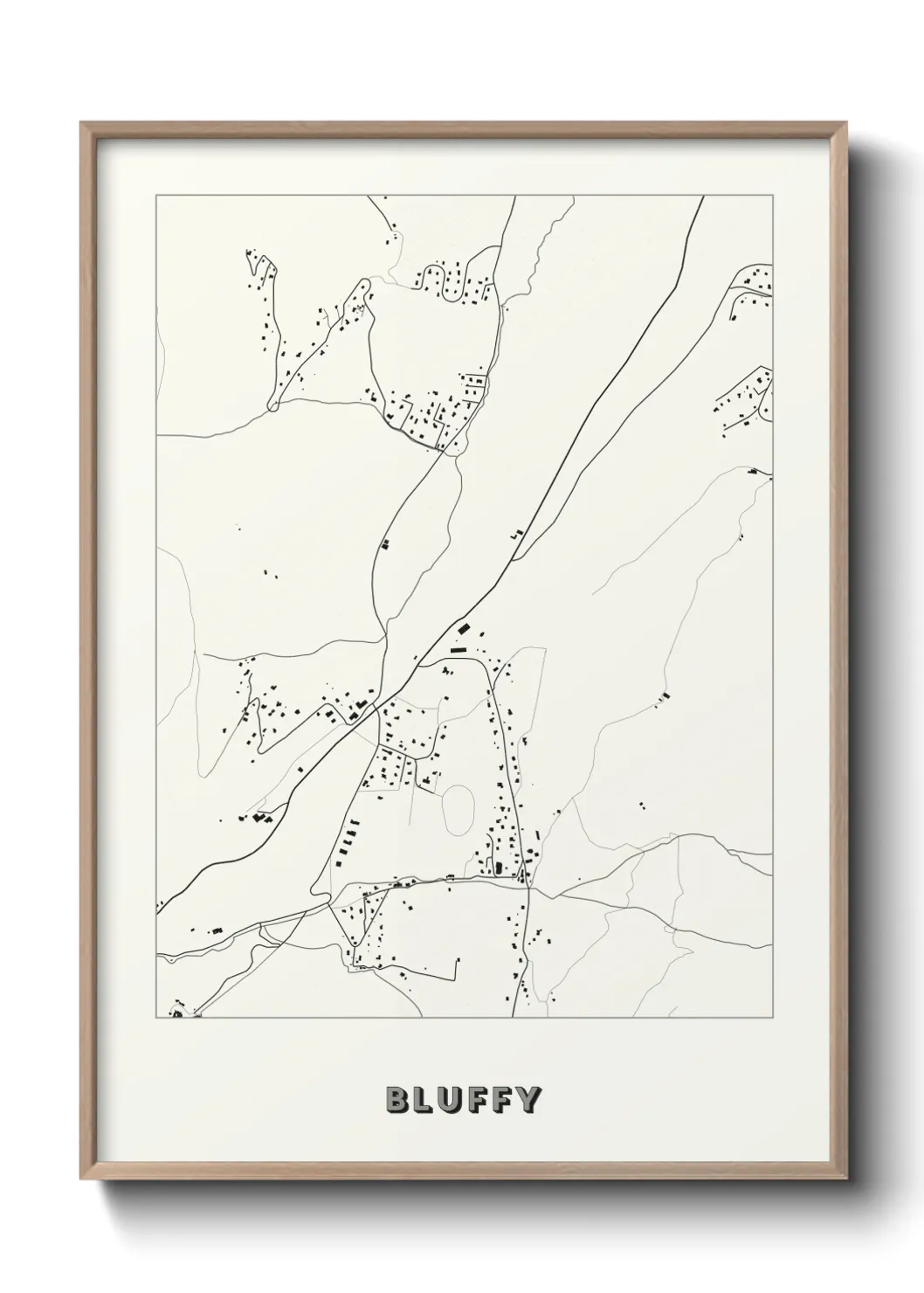 Une affiche de carte sur Bluffy