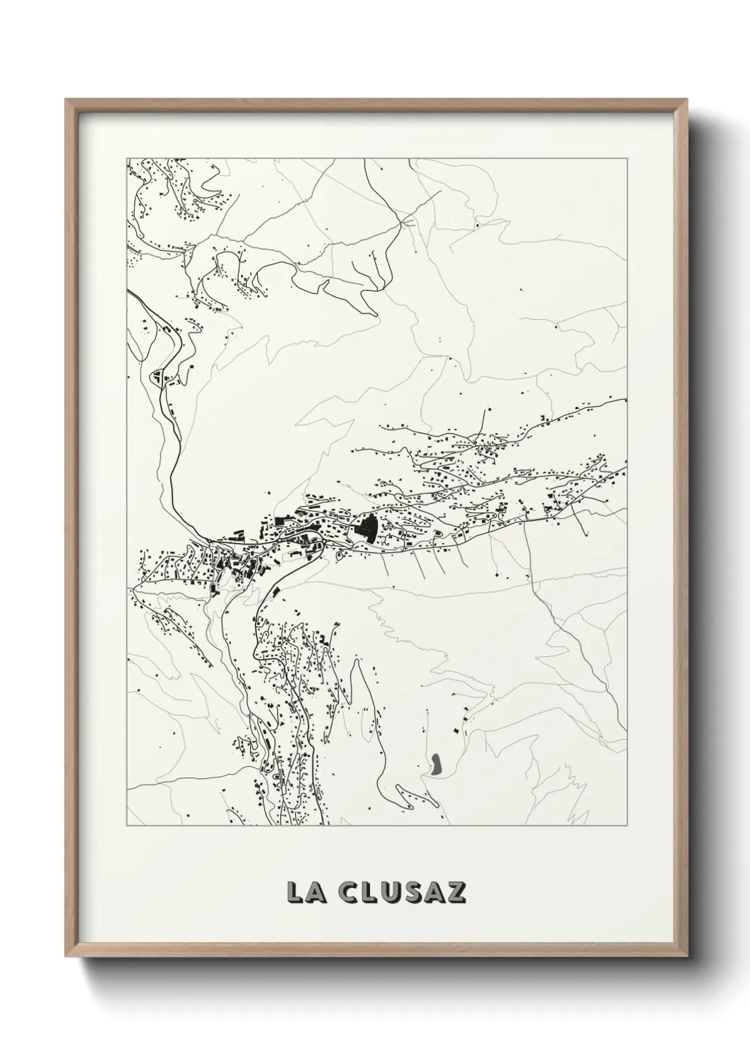 Un poster carteLa Clusaz