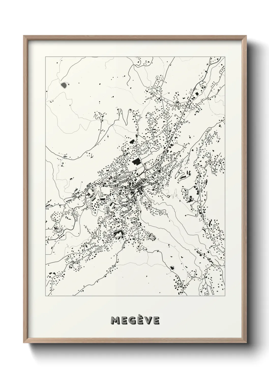 Un poster carteMegève