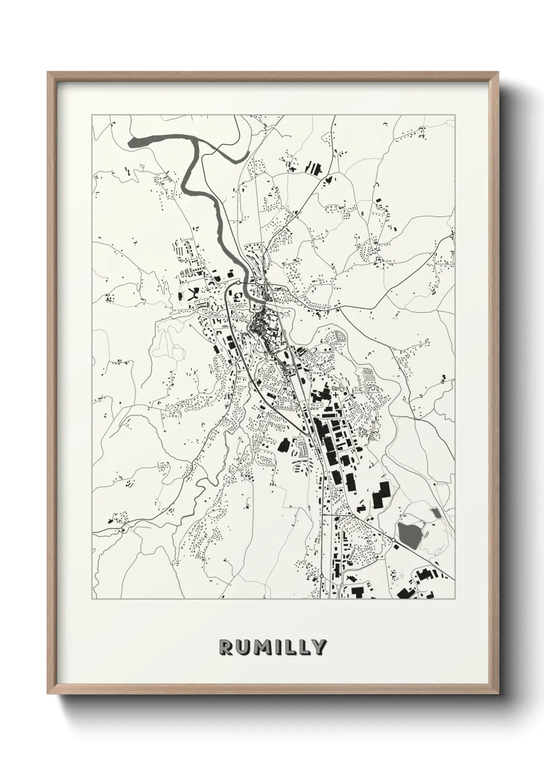 Une affiche de carte sur Rumilly