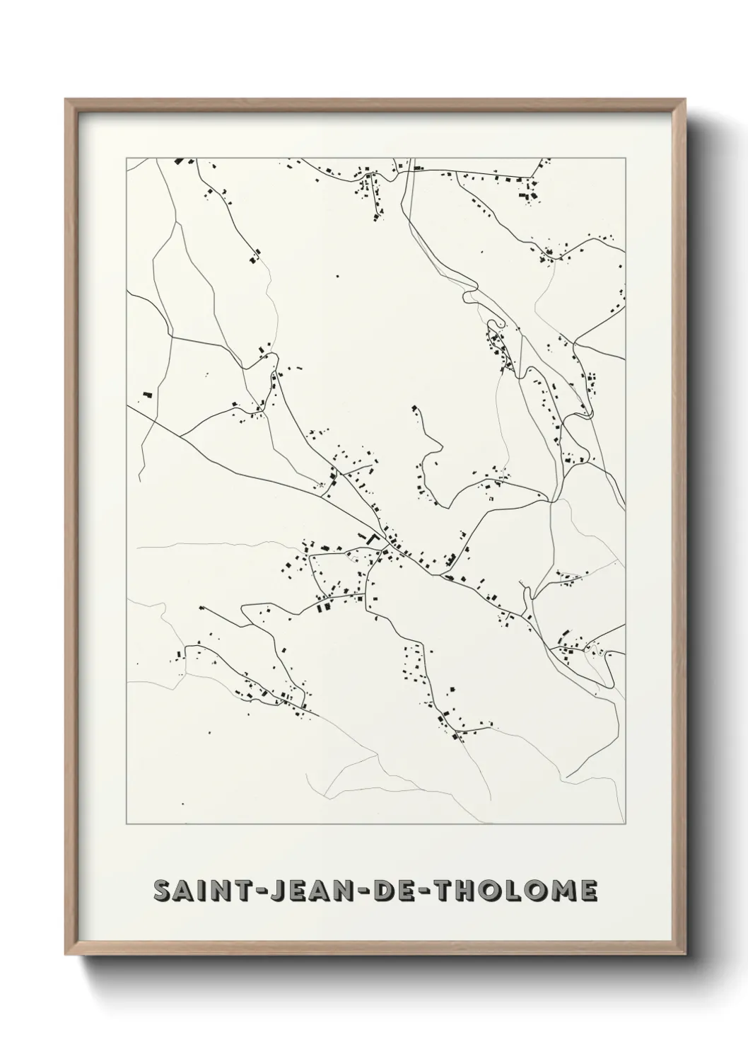 Un poster carteSaint-Jean-de-Tholome