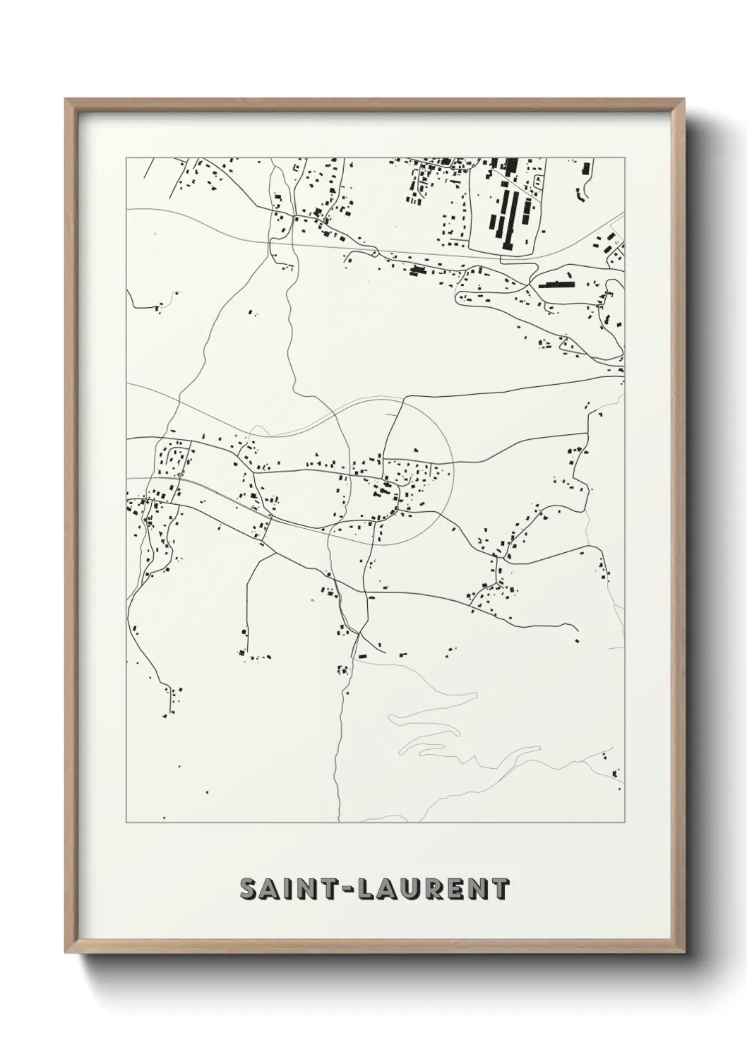 Un poster carteSaint-Laurent