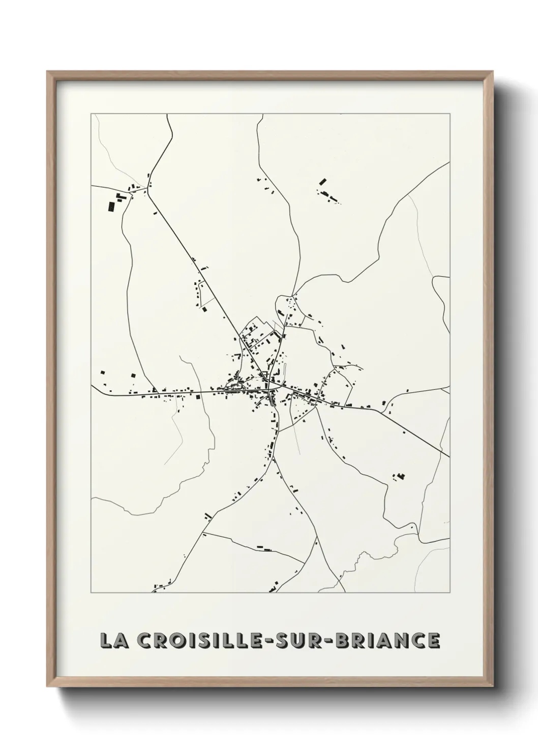 Un poster carteLa Croisille-sur-Briance