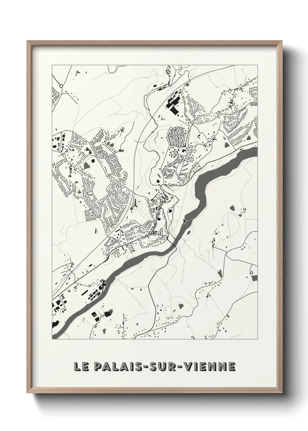 Un poster carteLe Palais-sur-Vienne