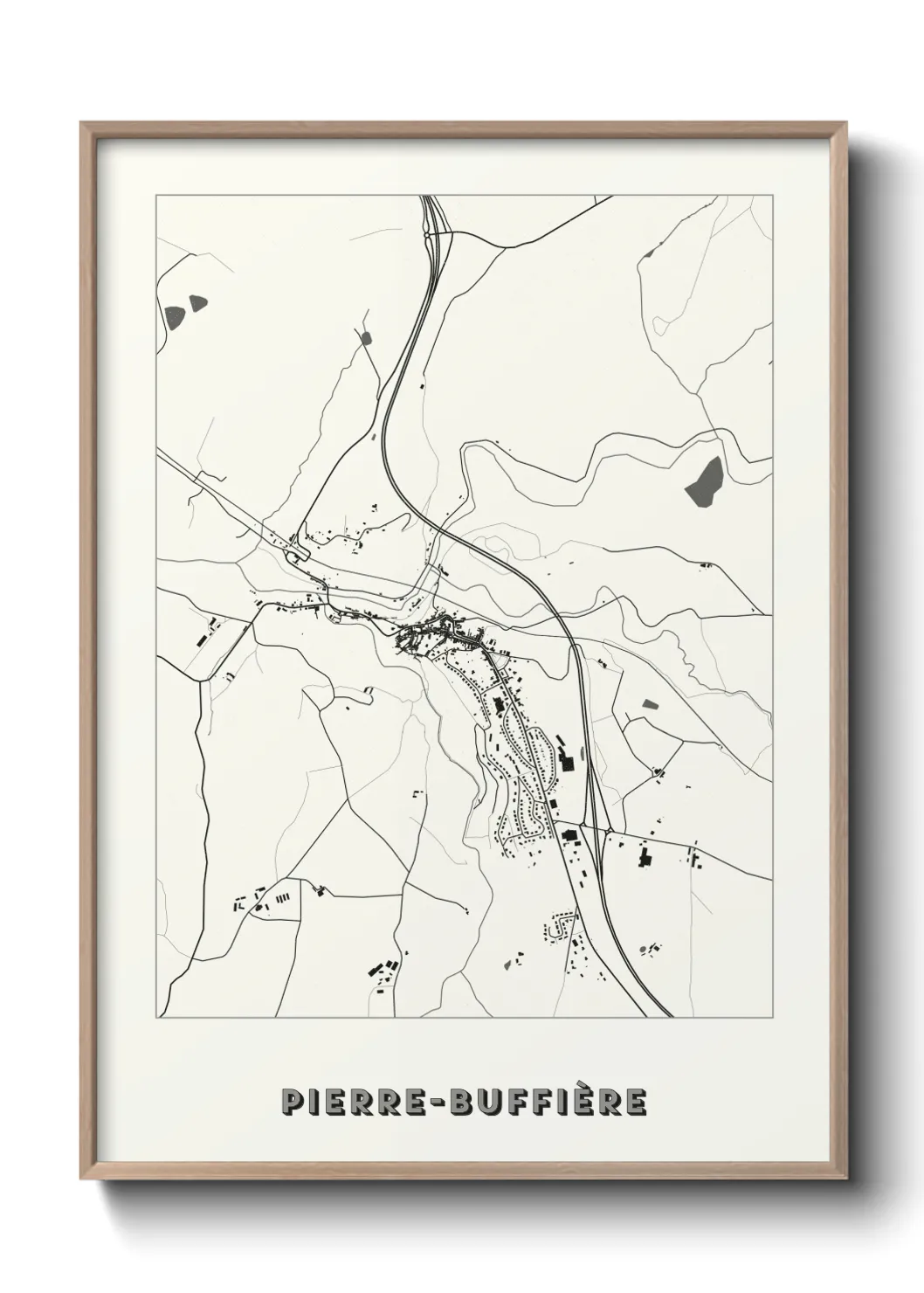 Un poster cartePierre-Buffière