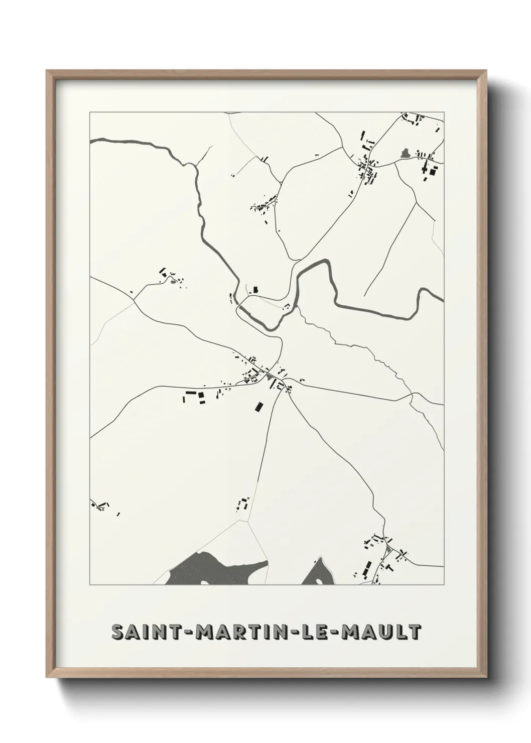 Un poster carteSaint-Martin-le-Mault