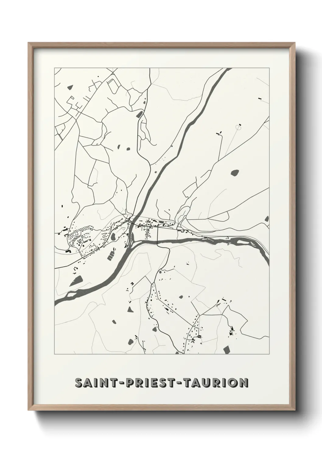 Un poster carteSaint-Priest-Taurion