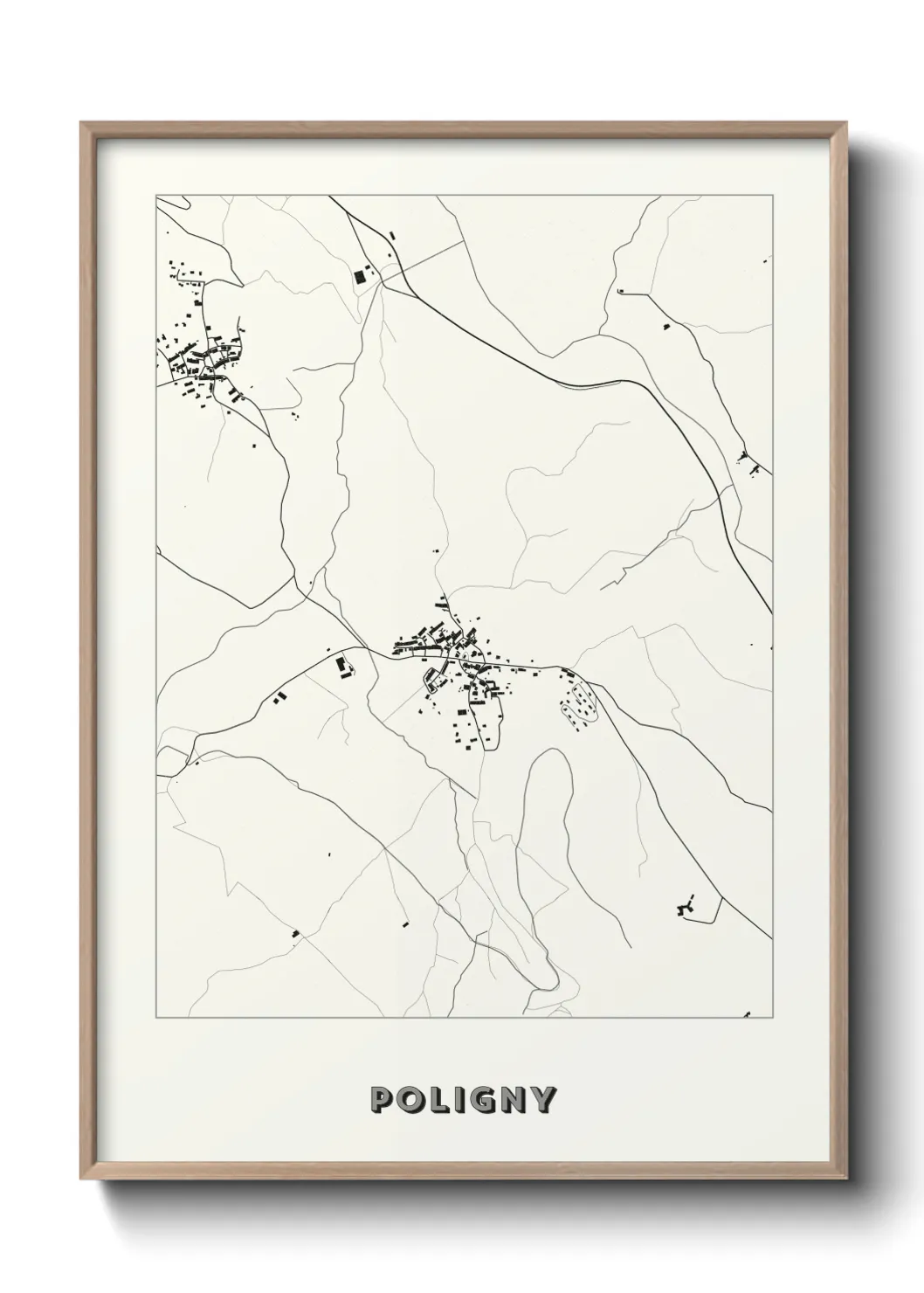 Un poster cartePoligny