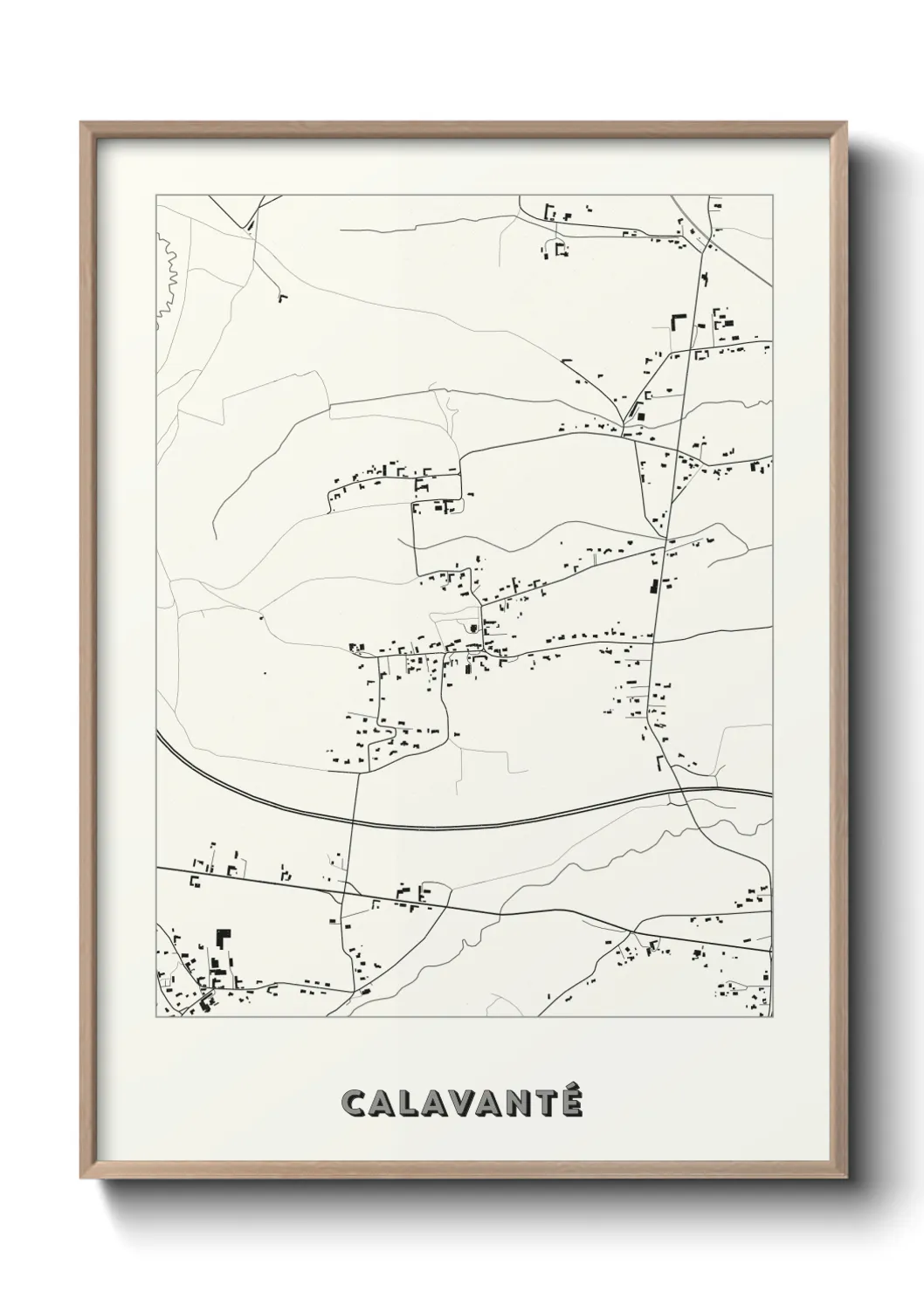 Une affiche de carte sur Calavanté