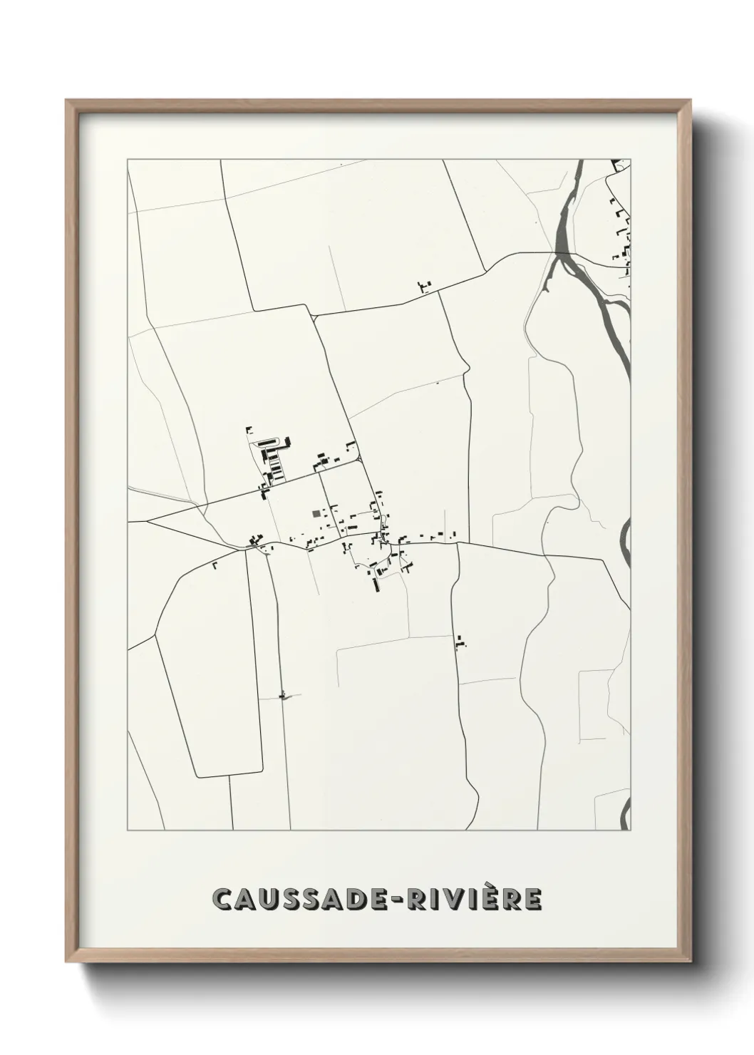 Un poster carteCaussade-Rivière