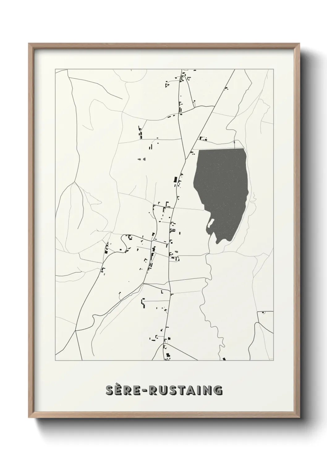 Un poster carteSère-Rustaing